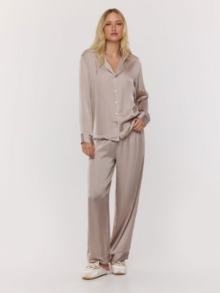 סט פיג’מה סאטן במארז